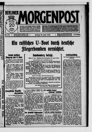 Berliner Morgenpost vom 25.06.1915