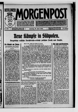Berliner Morgenpost vom 27.06.1915
