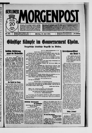 Berliner Morgenpost vom 12.07.1915