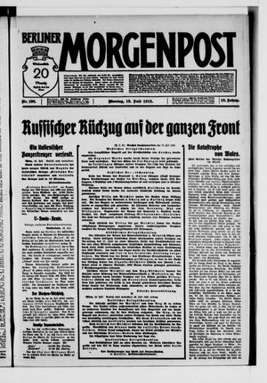 Berliner Morgenpost vom 19.07.1915