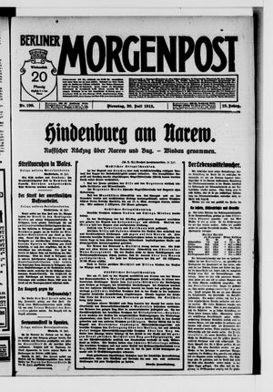 Berliner Morgenpost vom 20.07.1915