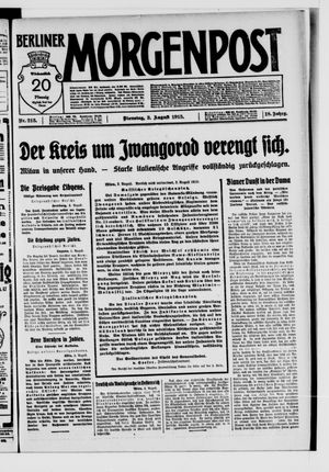 Berliner Morgenpost vom 03.08.1915