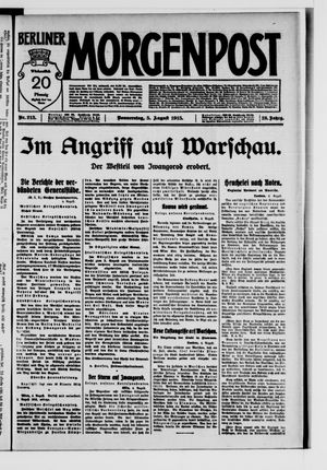 Berliner Morgenpost vom 05.08.1915