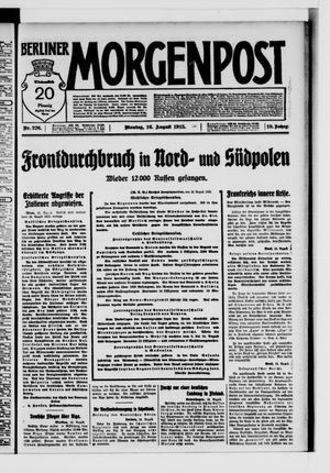 Berliner Morgenpost vom 16.08.1915