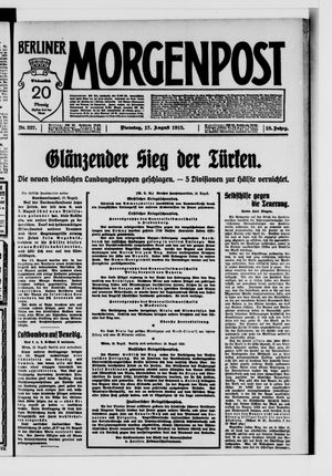 Berliner Morgenpost vom 17.08.1915