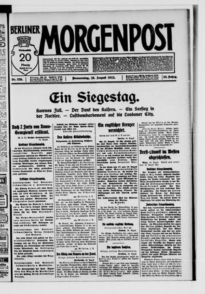 Berliner Morgenpost vom 19.08.1915