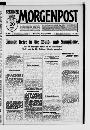 Berliner Morgenpost vom 26.08.1915