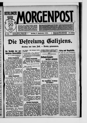 Berliner Morgenpost vom 03.09.1915