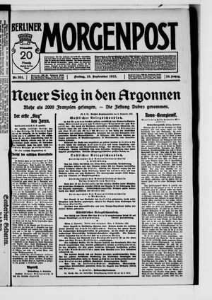 Berliner Morgenpost vom 10.09.1915