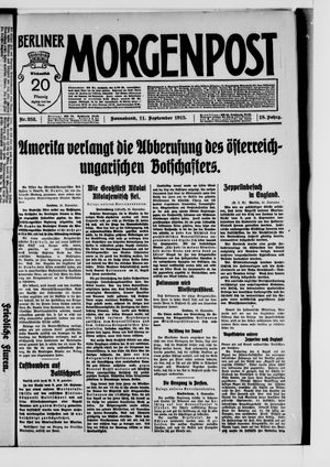Berliner Morgenpost vom 11.09.1915