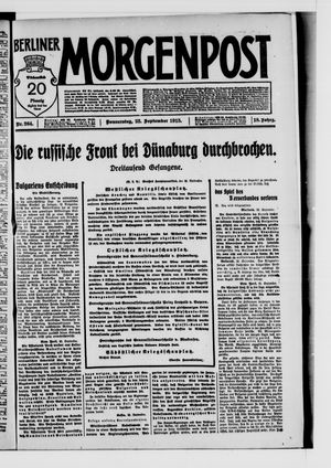 Berliner Morgenpost vom 23.09.1915