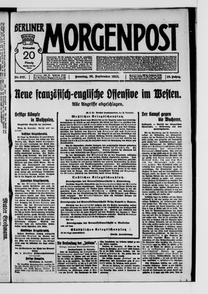 Berliner Morgenpost vom 26.09.1915