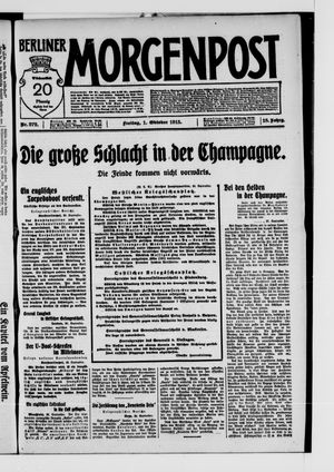 Berliner Morgenpost vom 01.10.1915