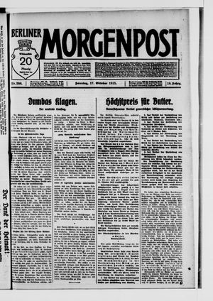Berliner Morgenpost vom 17.10.1915