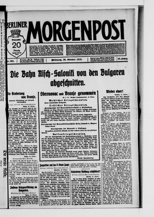 Berliner Morgenpost vom 20.10.1915
