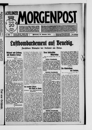 Berliner Morgenpost vom 27.10.1915