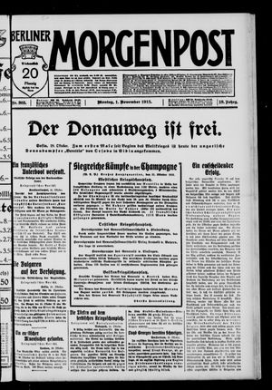 Berliner Morgenpost vom 01.11.1915
