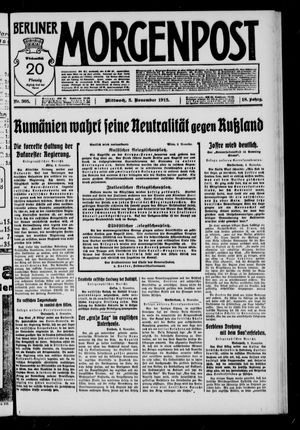 Berliner Morgenpost vom 03.11.1915