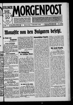 Berliner Morgenpost on Nov 4, 1915