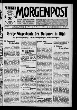 Berliner Morgenpost vom 10.11.1915
