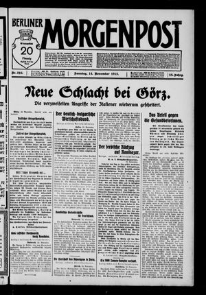 Berliner Morgenpost vom 14.11.1915