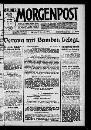 Berliner Morgenpost vom 15.11.1915
