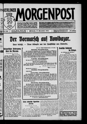 Berliner Morgenpost vom 17.11.1915