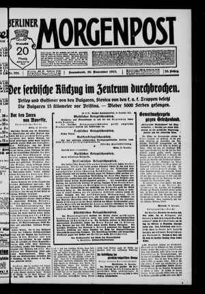 Berliner Morgenpost vom 20.11.1915