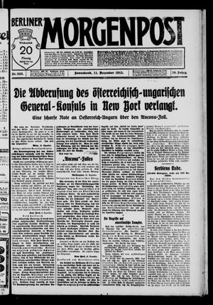 Berliner Morgenpost vom 11.12.1915