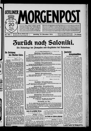 Berliner Morgenpost on Dec 12, 1915