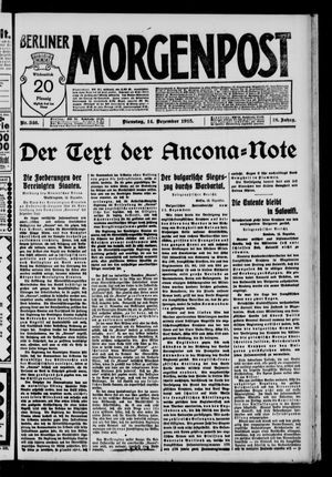 Berliner Morgenpost vom 14.12.1915
