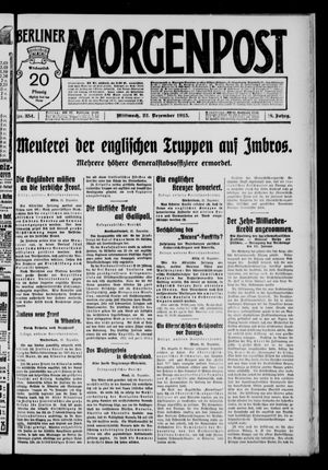 Berliner Morgenpost vom 22.12.1915