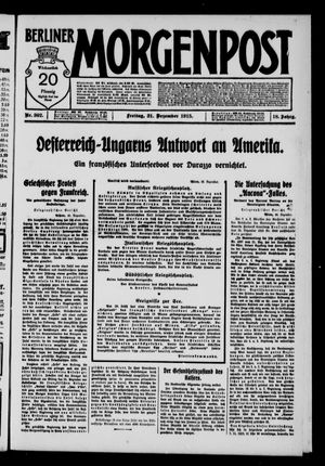 Berliner Morgenpost vom 31.12.1915