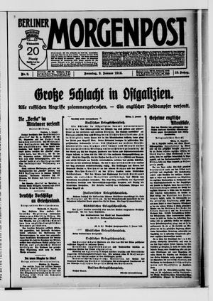 Berliner Morgenpost vom 02.01.1916