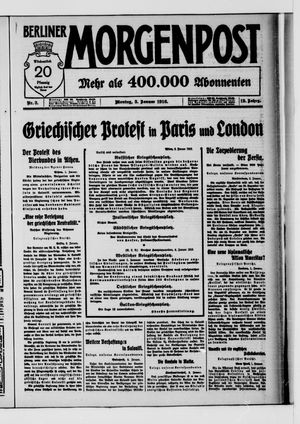 Berliner Morgenpost vom 03.01.1916