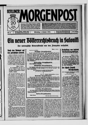 Berliner Morgenpost on Jan 4, 1916