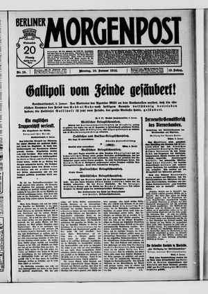 Berliner Morgenpost on Jan 10, 1916