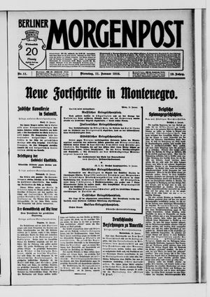 Berliner Morgenpost vom 11.01.1916