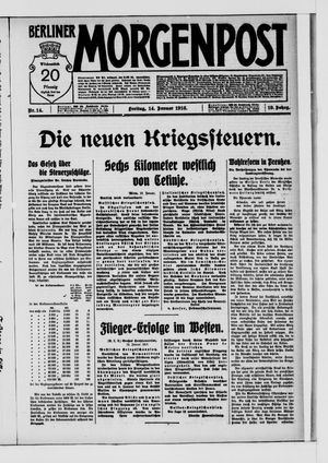 Berliner Morgenpost vom 14.01.1916