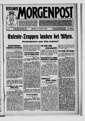 Berliner Morgenpost on Jan 17, 1916
