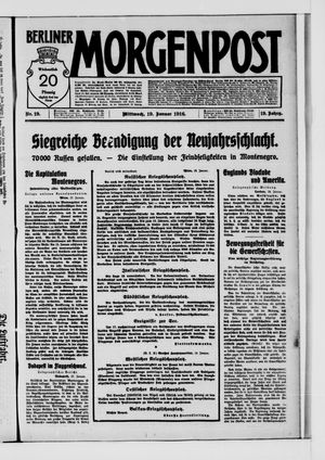 Berliner Morgenpost vom 19.01.1916