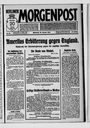Berliner Morgenpost on Jan 26, 1916