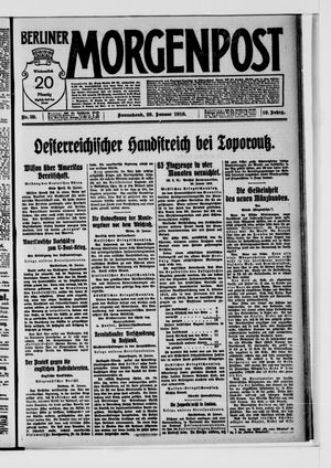 Berliner Morgenpost vom 29.01.1916