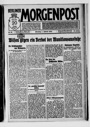 Berliner Morgenpost vom 01.02.1916