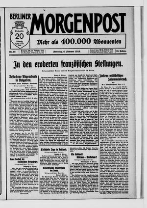 Berliner Morgenpost on Feb 6, 1916