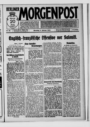 Berliner Morgenpost vom 08.02.1916