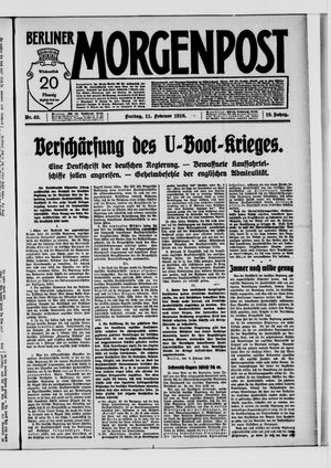 Berliner Morgenpost vom 11.02.1916