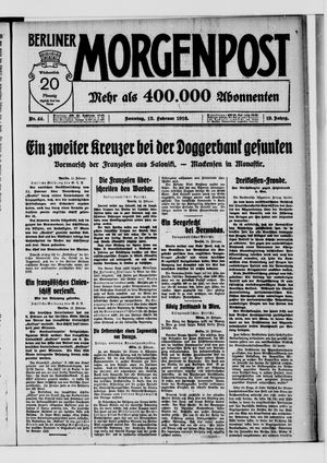Berliner Morgenpost vom 13.02.1916