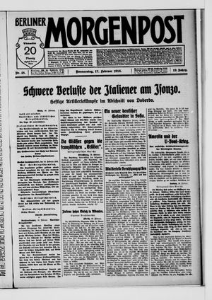 Berliner Morgenpost vom 17.02.1916