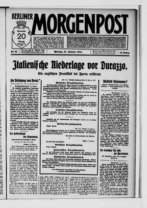 Berliner Morgenpost vom 21.02.1916
